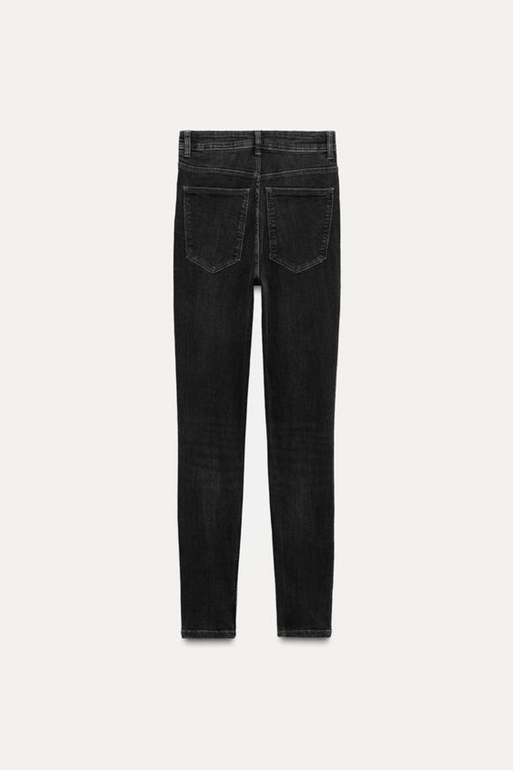 ZARA МОДЕЛИРУЮЩИЕ ДЖИНСЫ TRF С ВЫСОКОЙ ПОСАДКОЙ, СЕРЫЙ