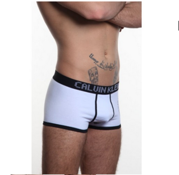 Мужские трусы боксеры белые Calvin Klein White Pixel Boxer