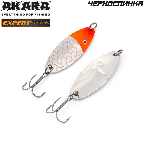 Блесна колебалка Akara Expert Черноспинка 65 мм 18 гр. 3/SIL