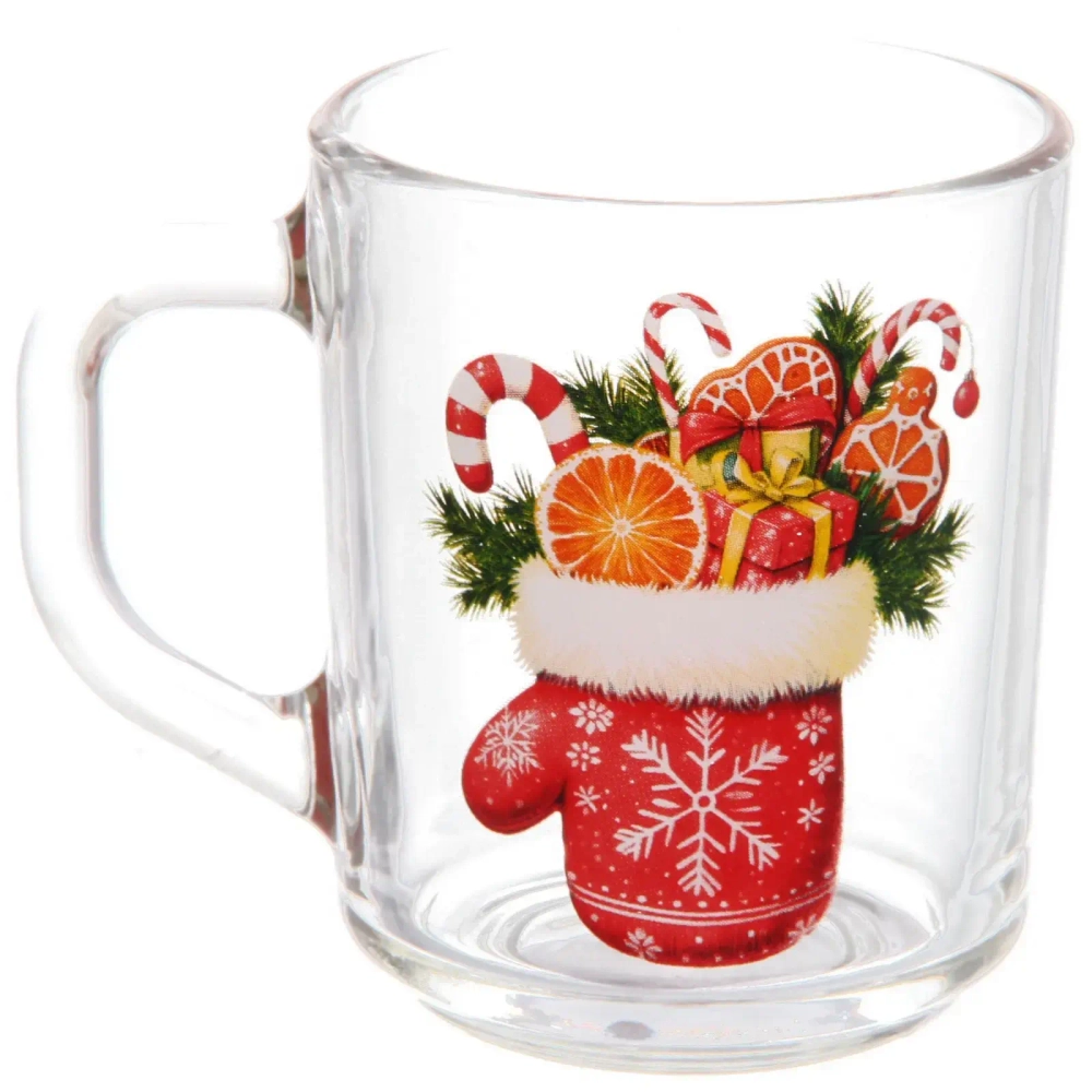 Набор посуды миска 450мл+кружка 200мл «Зимняя фантазия» 6 видов vip