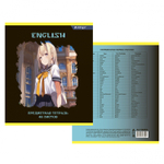Комплект предметных тетрадей А5 48л., 10 предметов, со справ матер, скрепка, мелов. картон (стандарт), блок офсет, Alingar "Anime style"