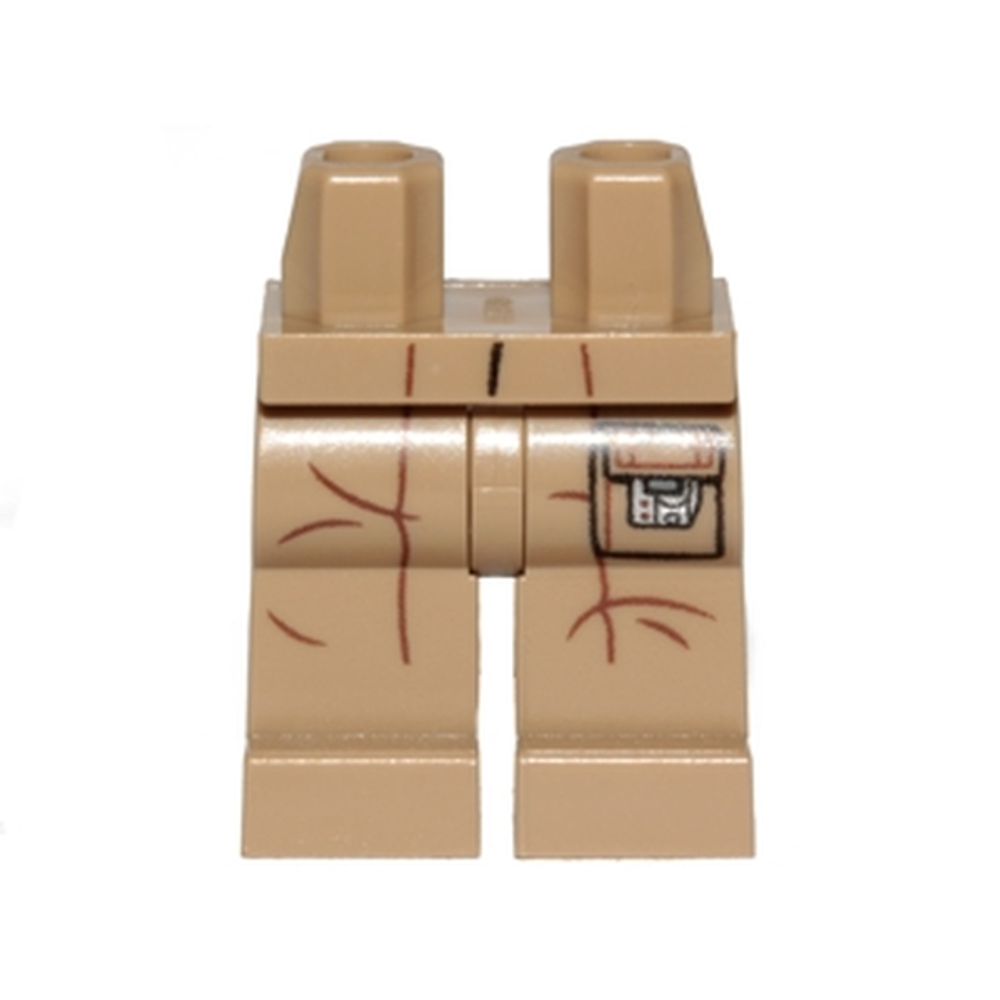 Бедра и штанины со складками и рисунком карманов 970c00pb0721 Dark Tan