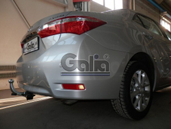 Фаркоп оцинкованный Galia T064A для Toyota Corolla седан 2013-2019(паспорт и сертификат в комплекте)(без электрики)