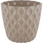 Горшок для цветов InGreen Wave с дренажной сеткой и съемным поддоном 0,65л,D115мм французс