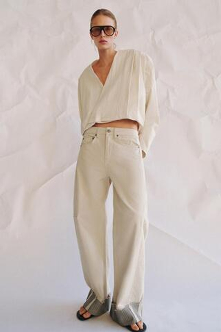 ZARA ДВУБОРТНАЯ КУРТКА СО СКЛАДКАМИ — ZW COLLECTION, СВЕТЛЫЙ РЫЖЕВАТО-КОРИЧНЕВЫЙ