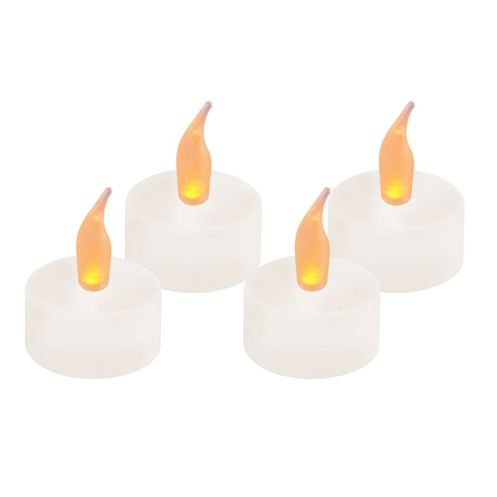 ULD-F070 WARM WHITE TEACANDLE SET4 Фигура светодиодная Свеча-таблетка на батарейках CR2032 в-к. в составе набора из 4 штук. 1 светодиод. Теплый белый свет. TM Uniel