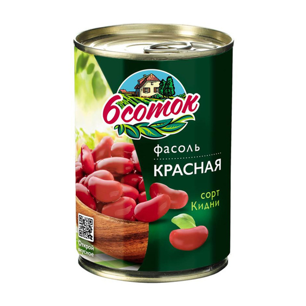 Фасоль Красная 6 Соток 400г Сухой Вес 240г