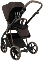 Детская коляска Roan Sol Vintage Luxury 2.0 3 в 1 с автокреслом Pituso Santiso Pro VIN 04/TC Turkish Coffe/Bronze/руч.Cappuccino