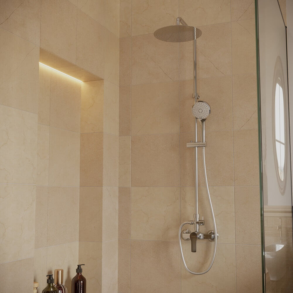 Душевая система без излива без регулировки высоты без ручного душа TITANIUM 1864RP240