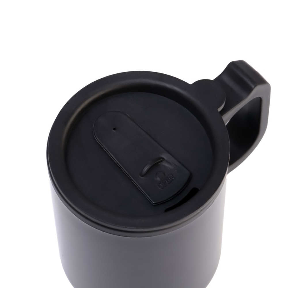 Термокружка автомобильная, 450 мл, «100 % мужик», сохраняет тепло 4 ч, 12×17 см