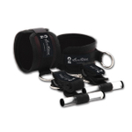 Черные фиксаторы с креплением на дверь (черный) (Цвет: черный)