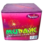 Батарея салютов Мираж (TKB529) от Тк Сервис, 49 залпов, 20 мм