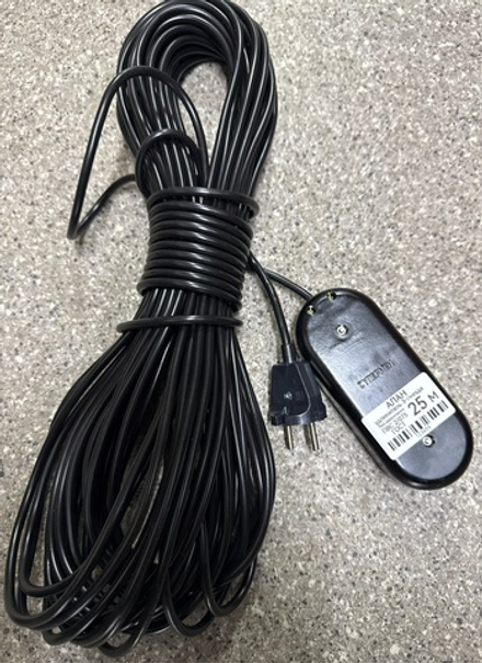 Удлинитель черный 25м