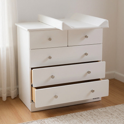 Детский пеленальный комод Mr Sandman Joss 5 ящиков Белый