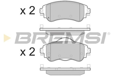 BREMSI - BP3491-BMS - Brake Pad Set, disc brake