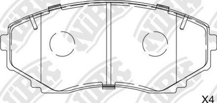 Тормозные колодки NIBK PN-5376, PN5459 (AN-452)