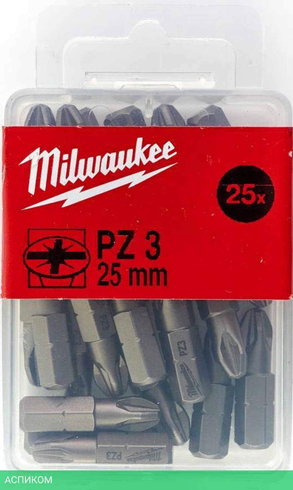 Бита Milwaukee PZ3 25мм 25шт (4932399591)