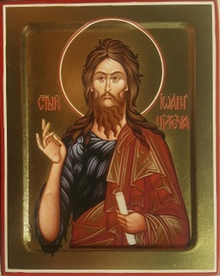 Икона Иоанна Предтечи, святого пророка на дереве: 125 х 160 (Синопсисъ)