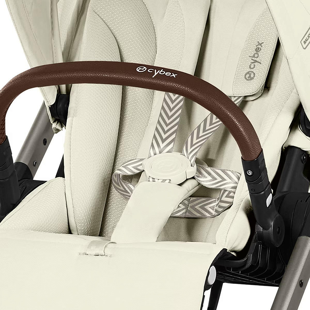 Коляска Cybex Balios S Lux TPE 2025 2 в 1 Seashell Beige с дождевиками