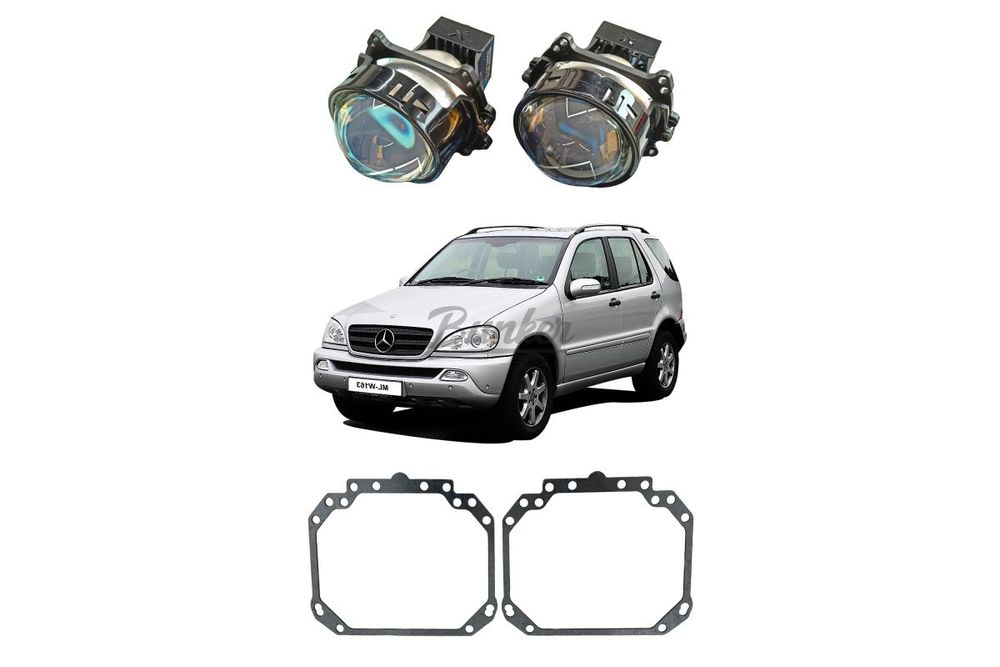 Комплект для замены штатных линз Hella 2 Mercedes-Benz ML W163 2001-2005