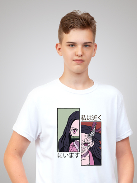 Футболка "Клинок рассекающий демонов" (Незуко)