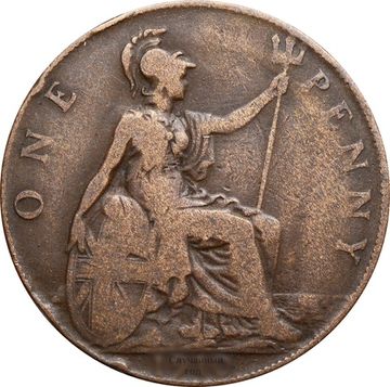 1 пенни 1902-1910 Великобритания
