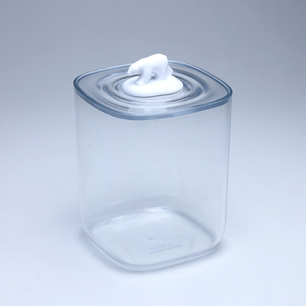 Контейнер для хранения 9х9х13.5см Qualy Polar bear ocean