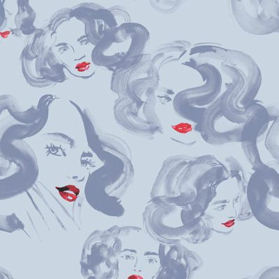 Красная помада (холодный серый вариант)