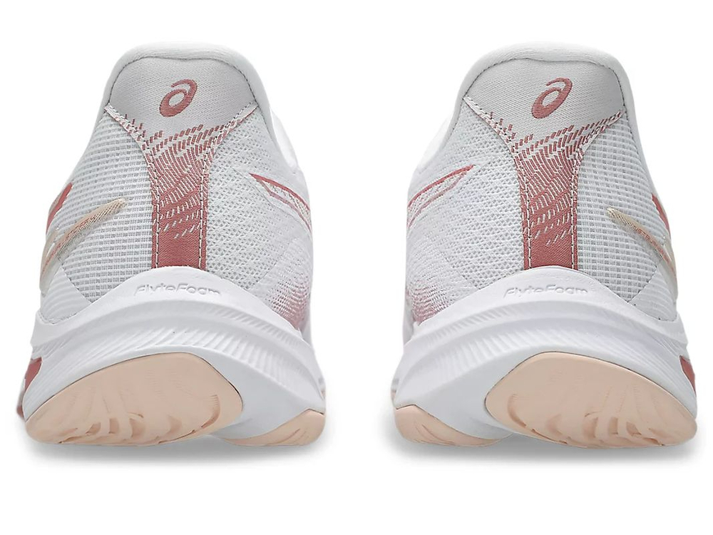Женские кроссовки для бадминтона/сквоша Asics Netburner Мячistic FF 4 - white/rose rough