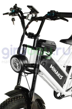 Электровелосипед Minako FOX-S 2.0 (48v/23Ah) Спицы - Белый