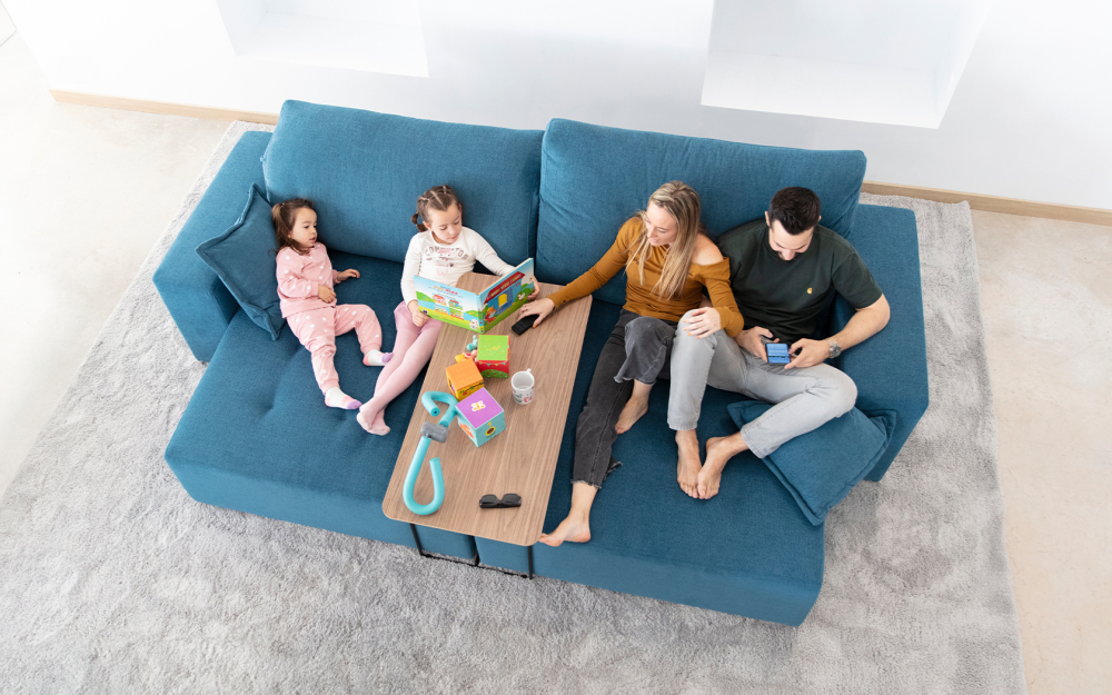 Диван Paradis 2pl ножки - пластик Black 3 см