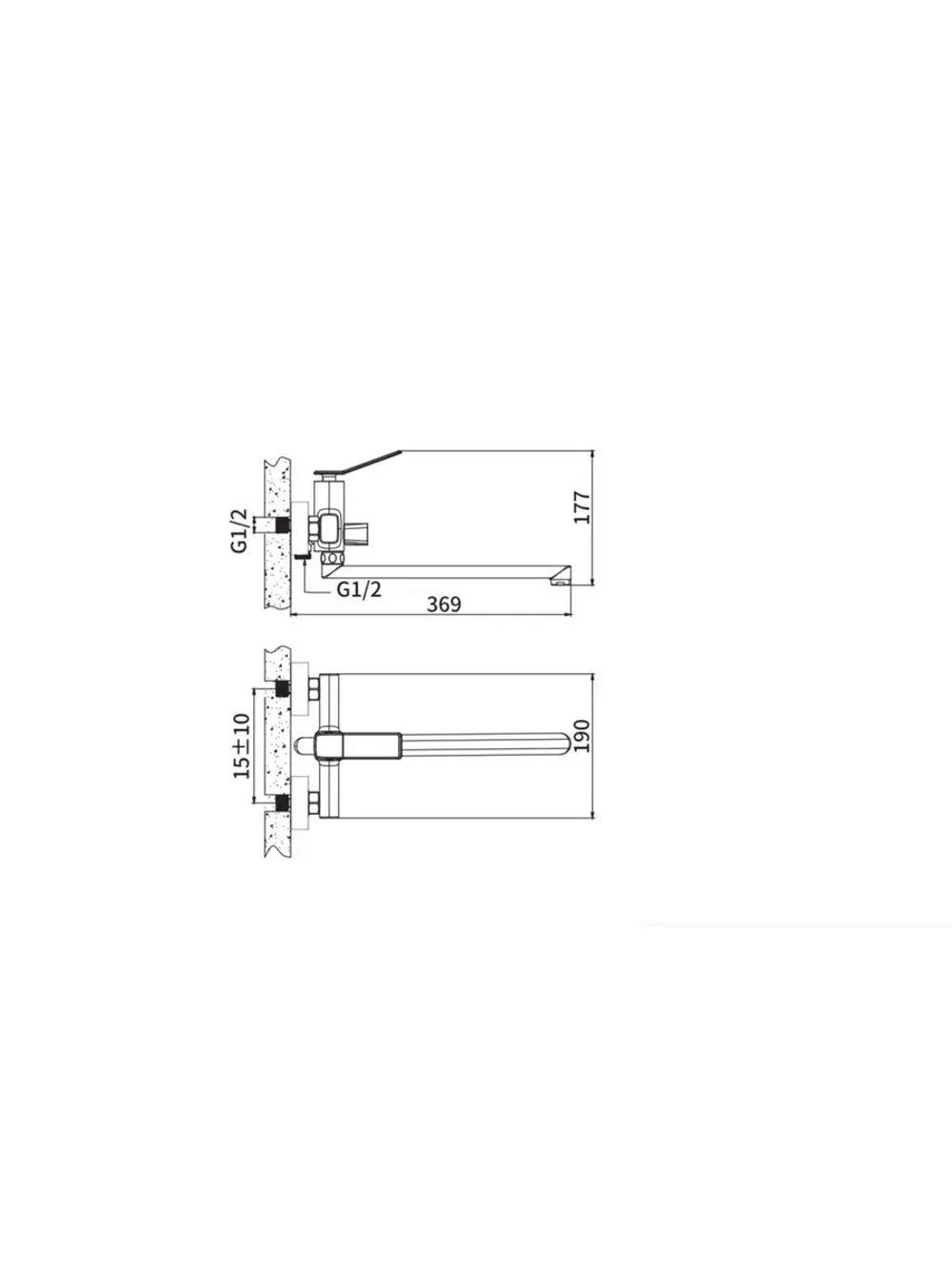 B22618 Смеситель для ванны BELZ