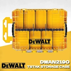 DEWALT DWAN2190 TSTAK Набор инструментов Прозрачная крышка боковой замок удобный для подключения небольших инструментов и аксессуаров съемный отсек