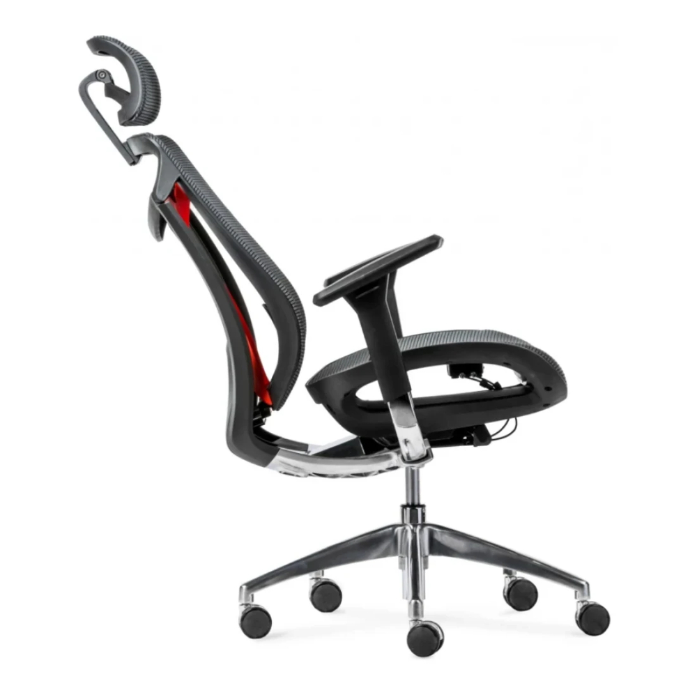 Кресло SitUp BARRACUDA Chrome (сетка Dark Gray/ткань Dark Gray)