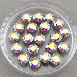 Swarovski 1088 XIRIUS Chaton в оправах, Crystal AB/Platinum