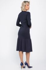 Платье с воланом Ливия (синее) П14810-10М LT Collection