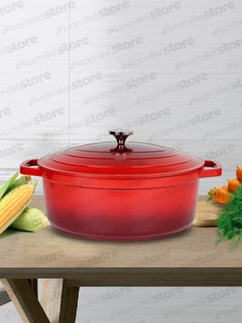 Кастрюля-утятница 6 л. Kamille KM 4469 серия DUBLIN из литого алюминия с антипригарным покрытием