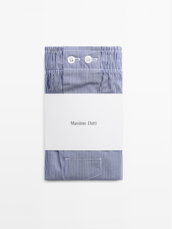 Massimo Dutti Полосатые боксеры, темно-синий