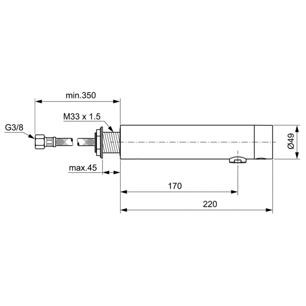 Настенный электронный излив для раковины для монтажа на панели Ideal Standard SENSORFLOW NEW A7561AA