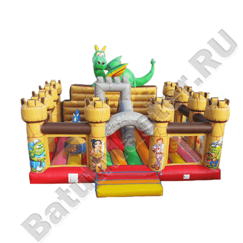 Коммерческий надувной батут "Замок дракона"