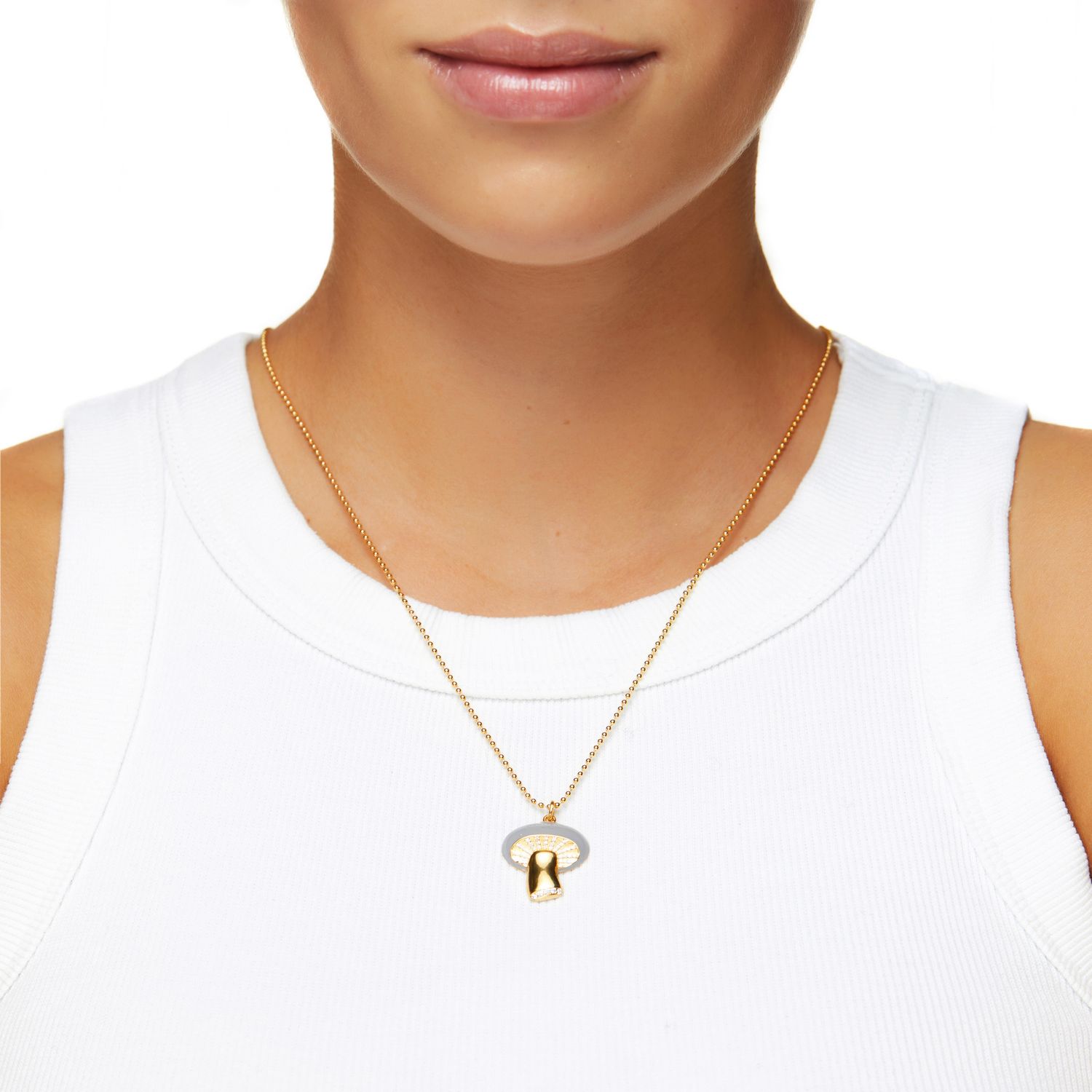 Колье Aspen Mushroom Necklace – Grey