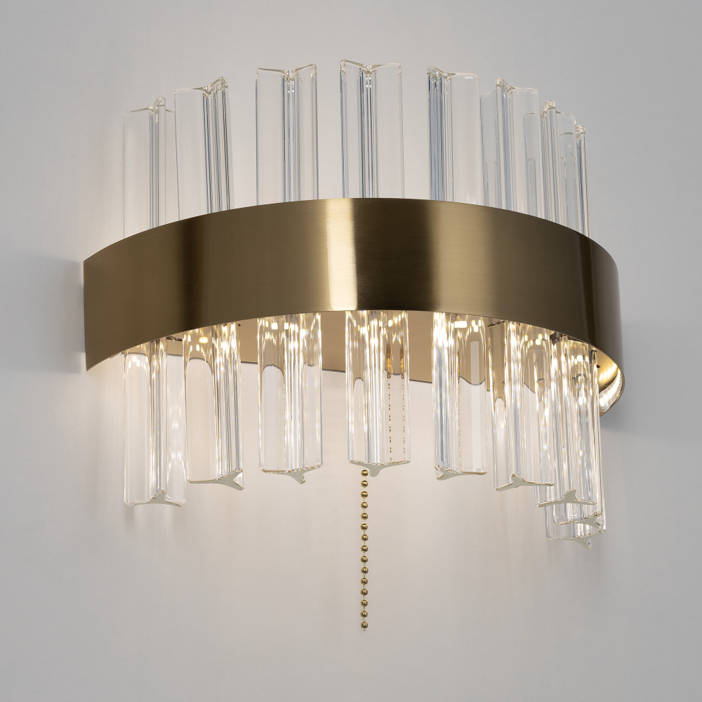Citilux Рианна CL337313 LED Бра хрустальное с выключателем Бронза