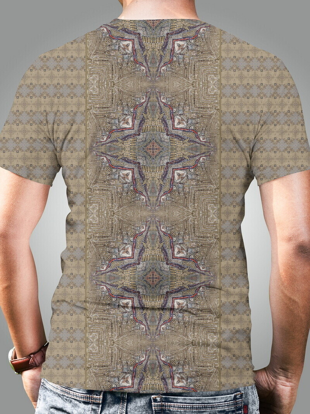 Мужская футболка "Сим победиши", по мотивам мозаики Павла Корина "Князь Дмитрий Донской"