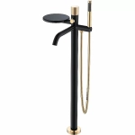 Смеситель для ванны Boheme Stick 129-BG.2 черный/золото