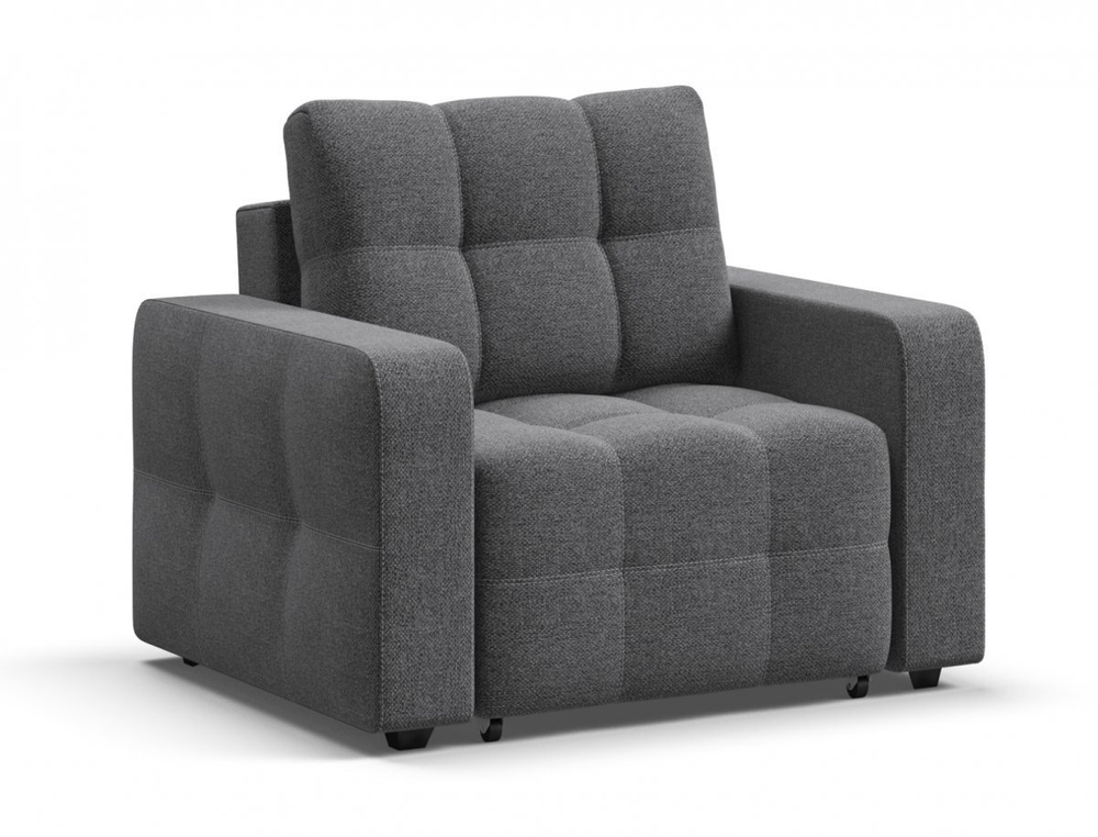 Денди кресло-кровать Рогожка Мальмо серый