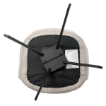 Комплект из 2-х стульев Bradex Home Grant латте шенилл на поворотном механизме