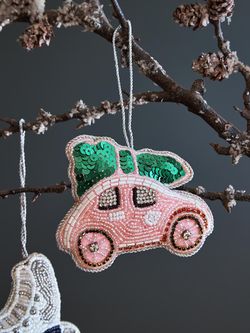 Набор елочных украшений Christmas jewels из коллекции New Year Essential, 4 шт.