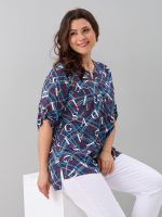 Блузка БЛ-131/джинса-цепочкабуквы