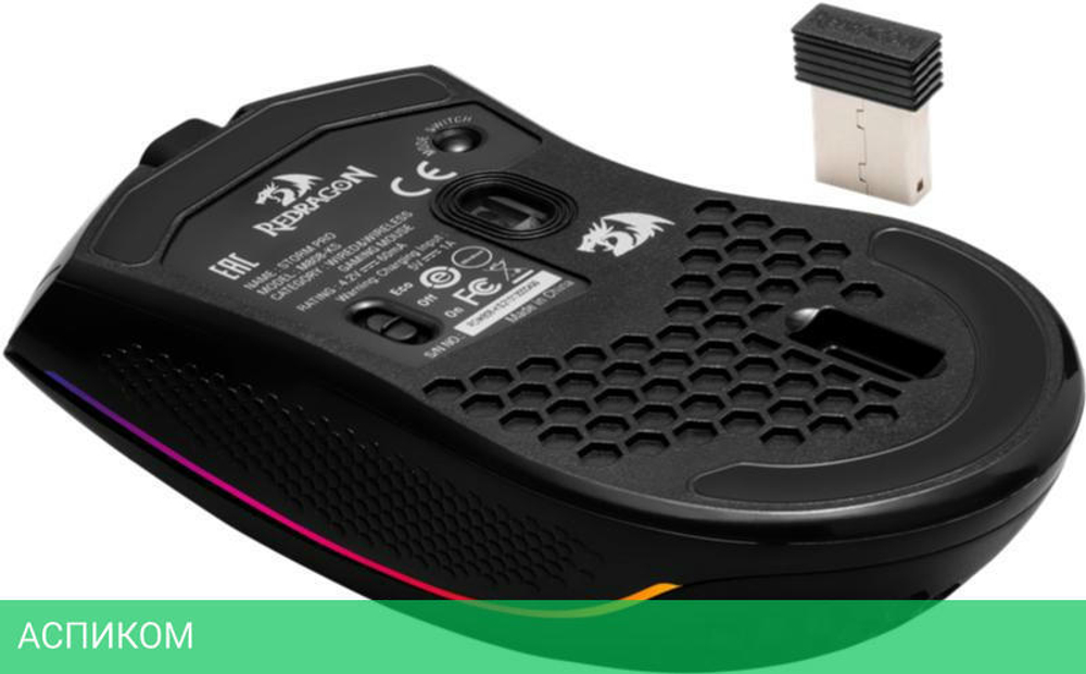 Мышь Redragon Storm Pro черный (78127)