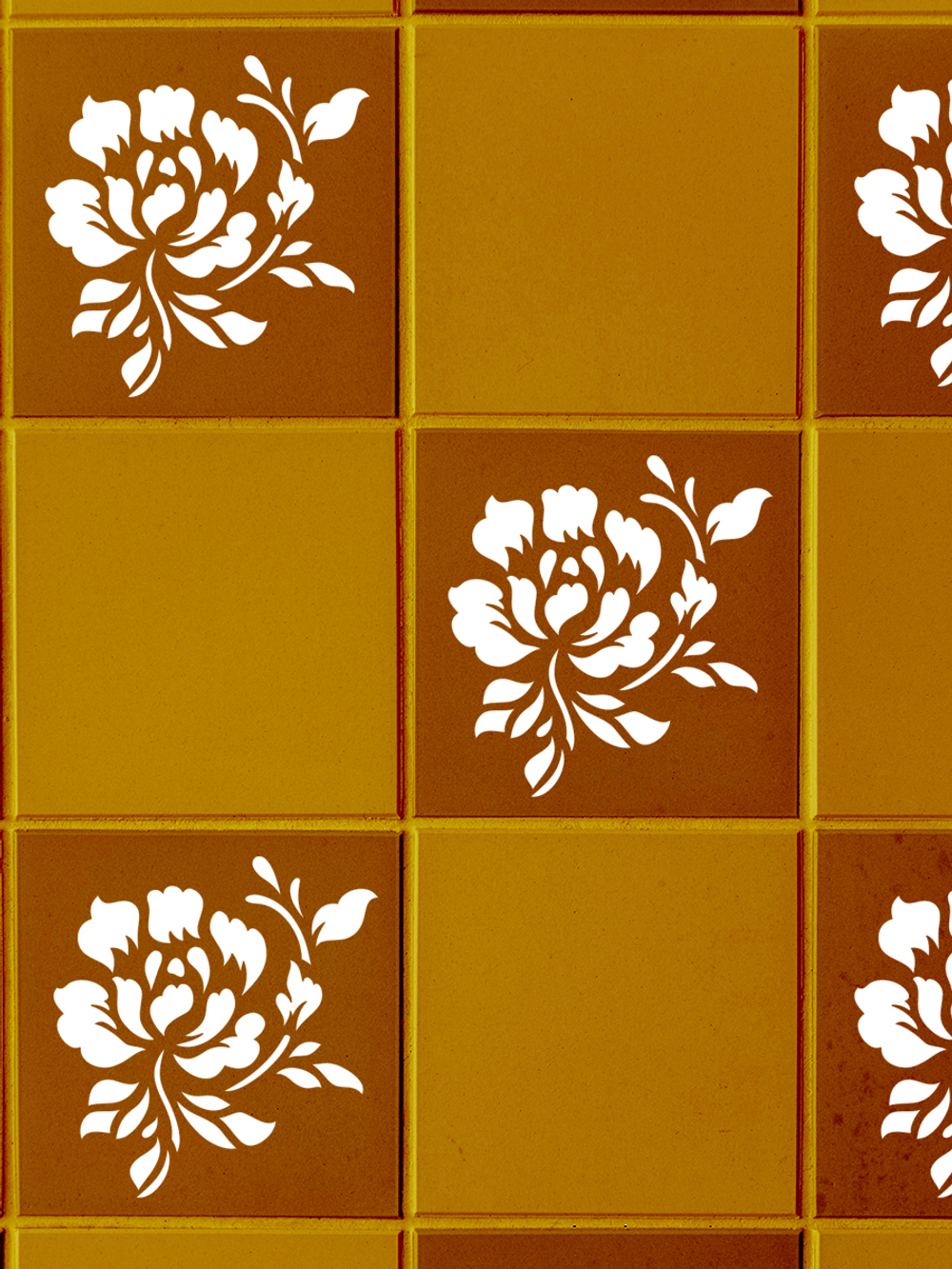 Трафарет для плитки из пластика многоразовый 021